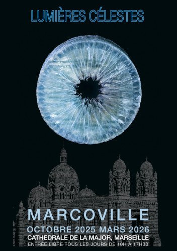 Affiche de Marcoville, Lumières célestes, un œil de verre au-dessus de la cathédrale de la Major